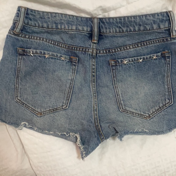 All Saints Shorts All Saints Denim Shorts 27 With Silver Metal